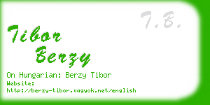 tibor berzy business card
